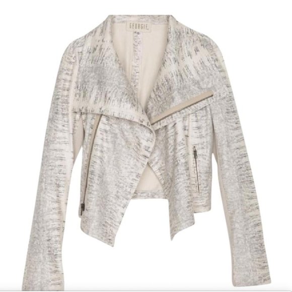 Georgie Python By Intermix Jacket XS - Picture 1 of 6